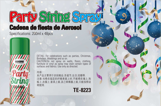 200ml Silly String Spray Party Streamer Σπρέι αφρού για Χριστούγεννα