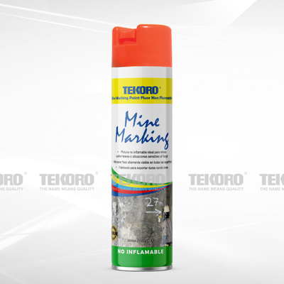 500 ml μη εύφλεκτη χρώμα σήμανσης ορυχείων σκληρή ξήρανση 30 λεπτά προσκόλληση βαθμός 1 γρήγορη ξήρανση