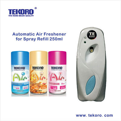 Αυτόματη συσκευή ανανεώσεως αέρα (Automatic Air Freshener Aerosol Spray Refill with Coffee Odor) Τύπος, ≥200 ml χωρητικότητα και πιστοποιημένη CE, RoHS, SGS, GMP