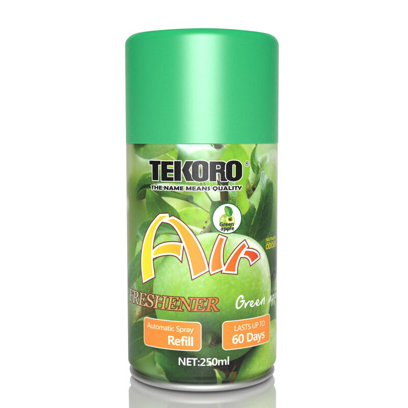 Tekoro Green Apple Flavour Air Freshener Αυτοματοποιημένη συμπλήρωση ψεκασμού με πιστοποίηση CE, RoHS, SGS, GMP και χωρητικότητα ≥200ml
